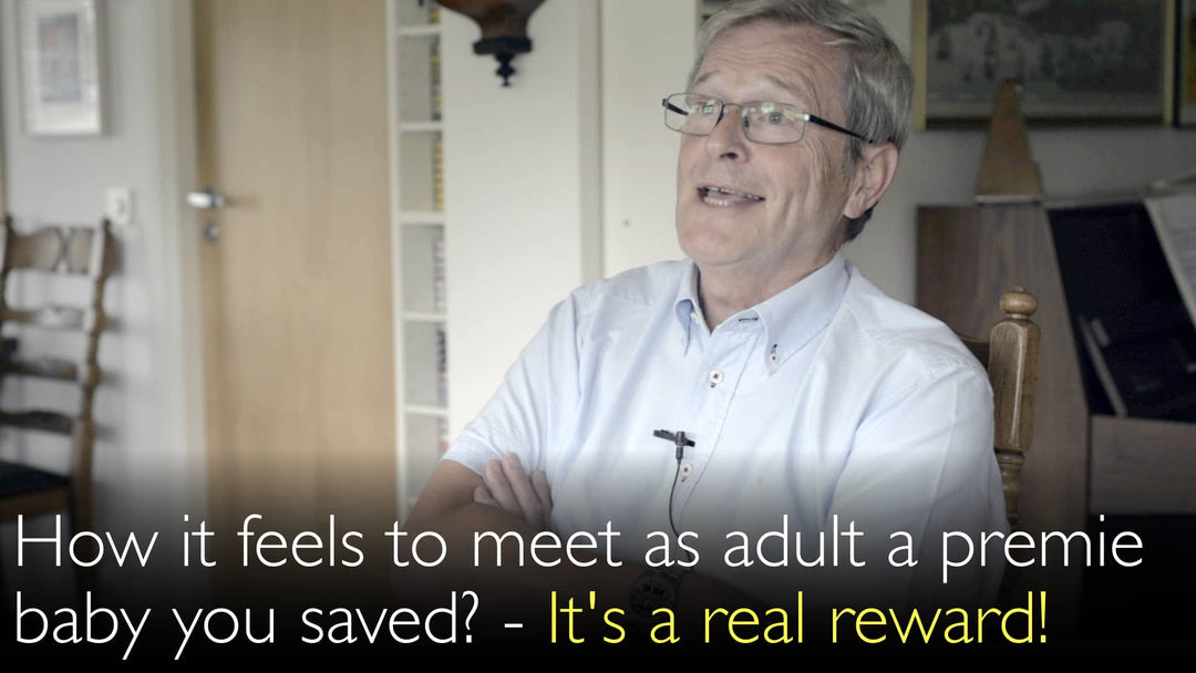 Patientens berättelse. Bäbis räddad av Curosurf växer upp och träffar uppfinnaren. 6