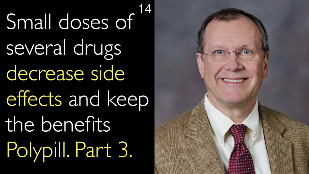 Små doser av flera läkemedel minskar biverkningar och bibehåller fördelarna med polypill. Del 3. 14