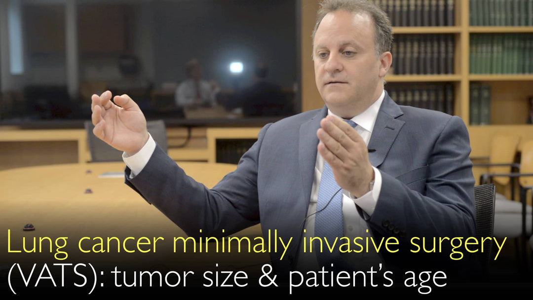 Lungcancer. Minimalt invasiv kirurgi. Videobistådd torakoskopisk kirurgi (VATS) för lungtumörresektion.