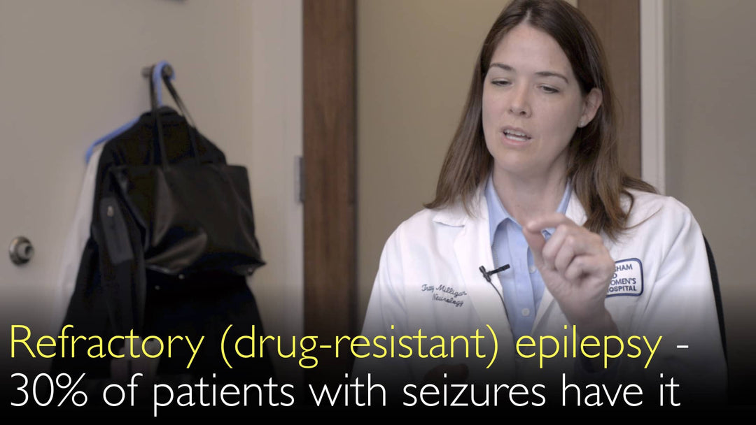 Refraktär epilepsi. Cirka 30 % av patienter med epileptiska anfall lider av läkemedelsresistent epilepsi. 6