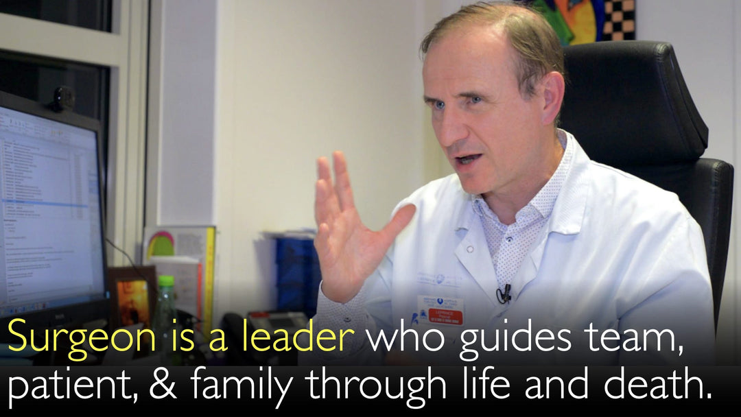 Kirurgen är en ledare som vägleder medicinteamet, patienter och anhöriga genom en kritisk tid i livet – och ibland även inför döden.