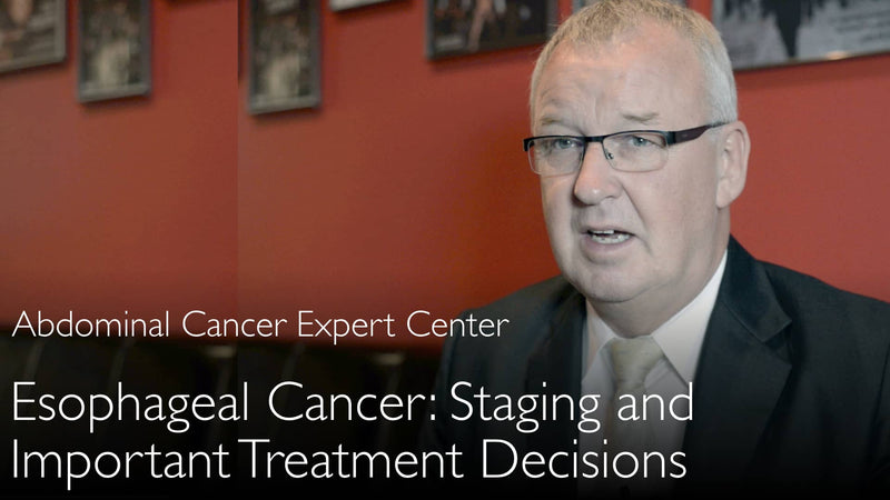 Esophageal cancer treatment options. Staging of esophageal carcinoma. 1