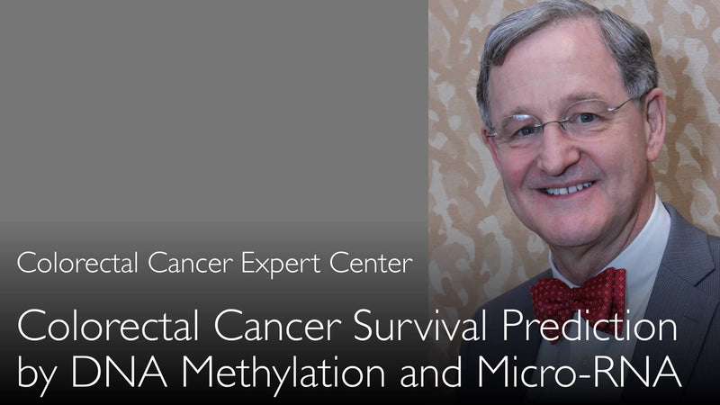 Colorectal cancer prognosis. DNA methylation and microRNA levels predict cancer survival. 6