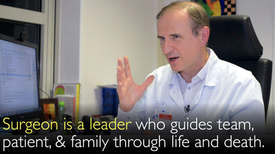 Surgeon is a leader who guides medical team, patients and families through critical time in life. And maybe death. 2